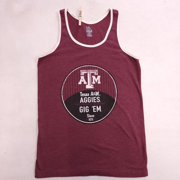 Knights Apparel Texas A&M Aggies Tank Casual Top Shirt Womens Size S Maroon - Picture 2 of 9